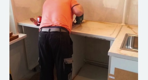 Сборка кухонного гарнитура. Ступино
